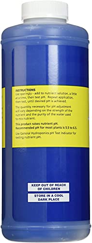 General Hydroponics pH Up and pH Down Liquids - Stabilize Nutrient pH in Hydroponics, 1 qt. Bottles