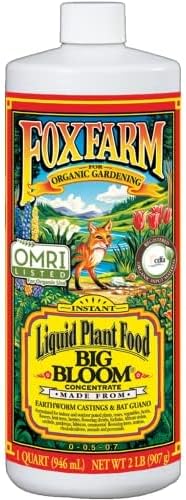 FoxFarm Liquid Nutrient Trio Soil Formula: Big Bloom, Grow Big, Tiger Bloom (Pack of 3-32 oz Bottles)