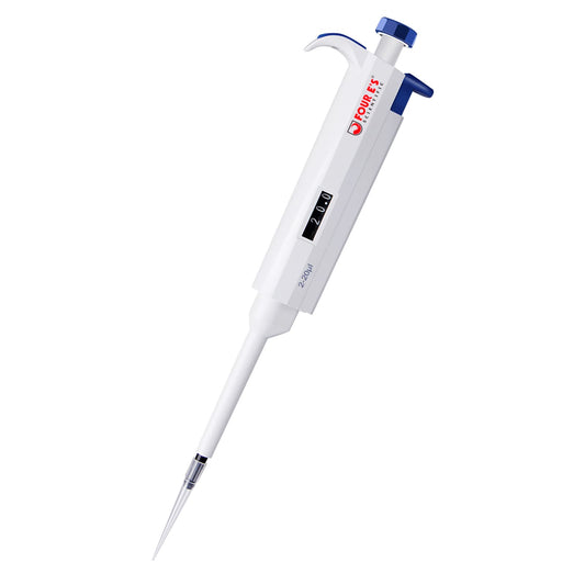 FOUR E'S SCIENTIFIC 100uL-1000uL High-Accurate Single-Channel Manual Adjustable Variable Volume Pipettes