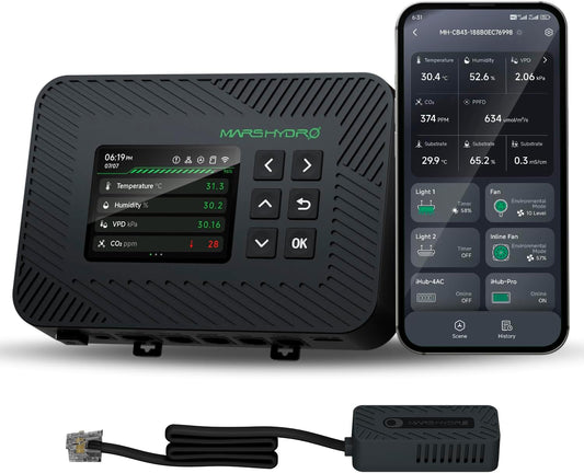 MARS HYDRO 3x3 Smart Grow Tent Kit Complete System with Newly Upgraded Digital Intelligent Temperature and Humidity Controller