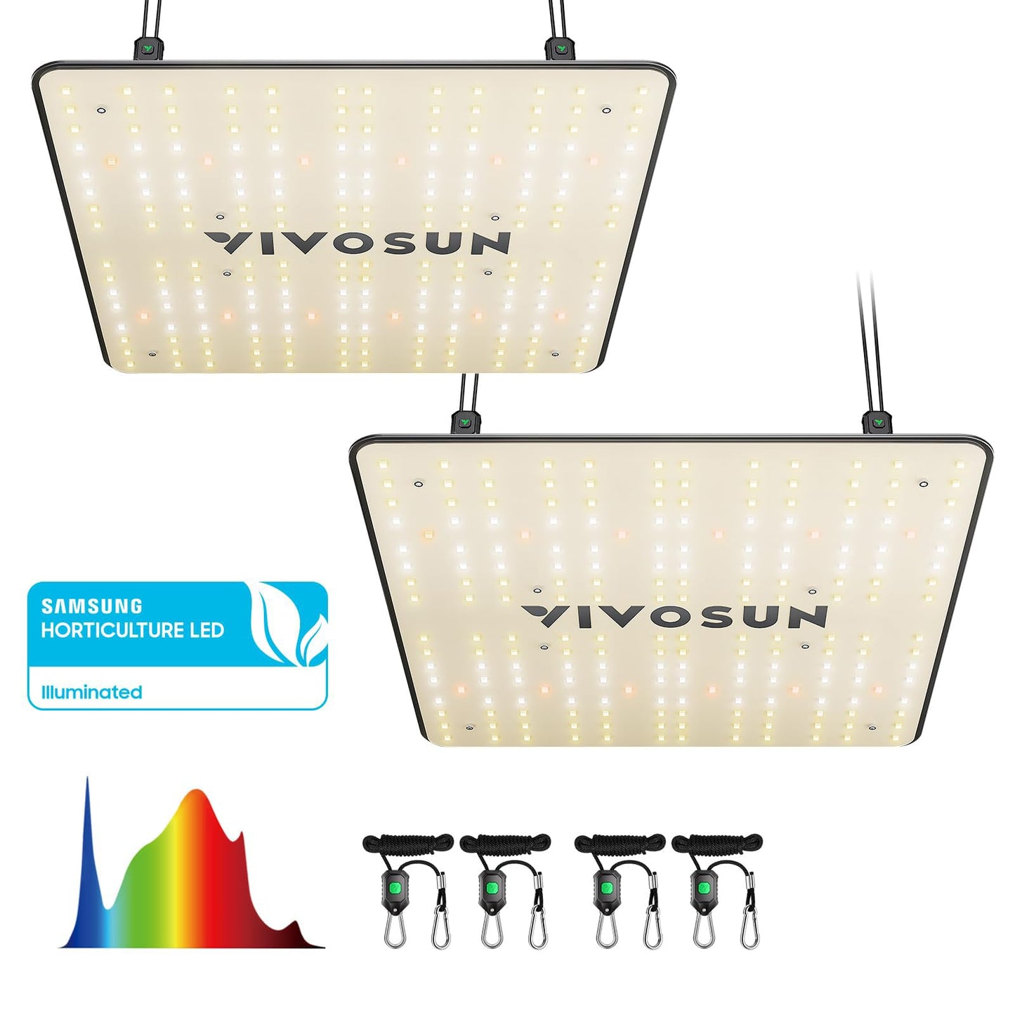 VIVOSUN VS1000 LED Grow Light with Samsung LM301 Diodes & Sosen Driver Dimmable Lights Sunlike Full Spectrum for Indoor Plants Seedling Veg and Bloom Lamps for 2x2/3x3 Tent