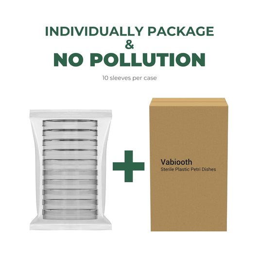 10Pcs Petri Dishes with 100Pcs Plastic Transfer Pipettes