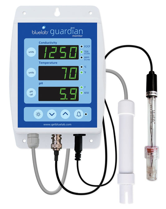 Bluelab Guardian Monitor Wi-Fi for Real-time pH, Temperature, and Conductivity (TDS) Measurements in Water with Calibration, 3 in 1 Digital Nutrient Meter for Hydroponic Systems and Indoor Plant Grow
