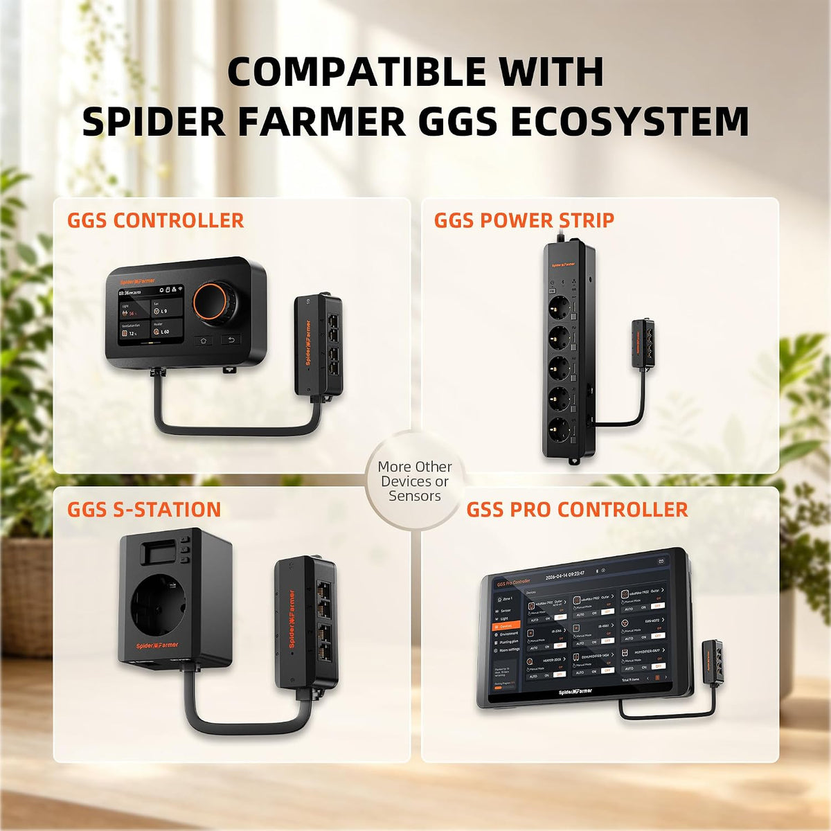 Spider Farmer GGS Pro Adapter Grow System Universal Ten-Port Expansion Hub