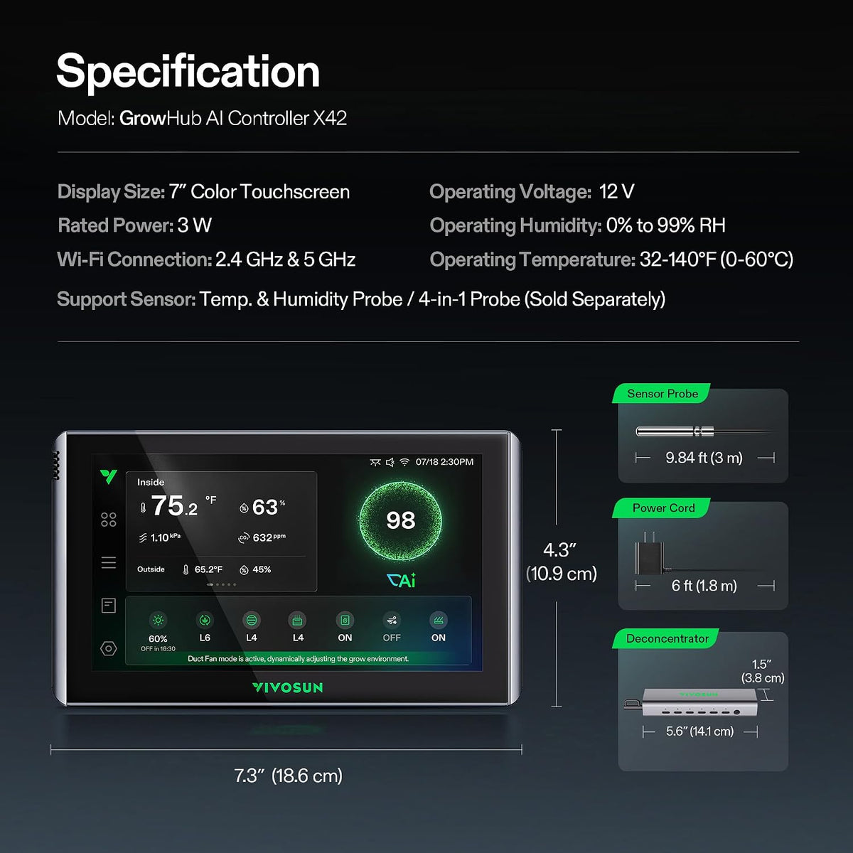 VIVOSUN Environment Controllers and Sensors