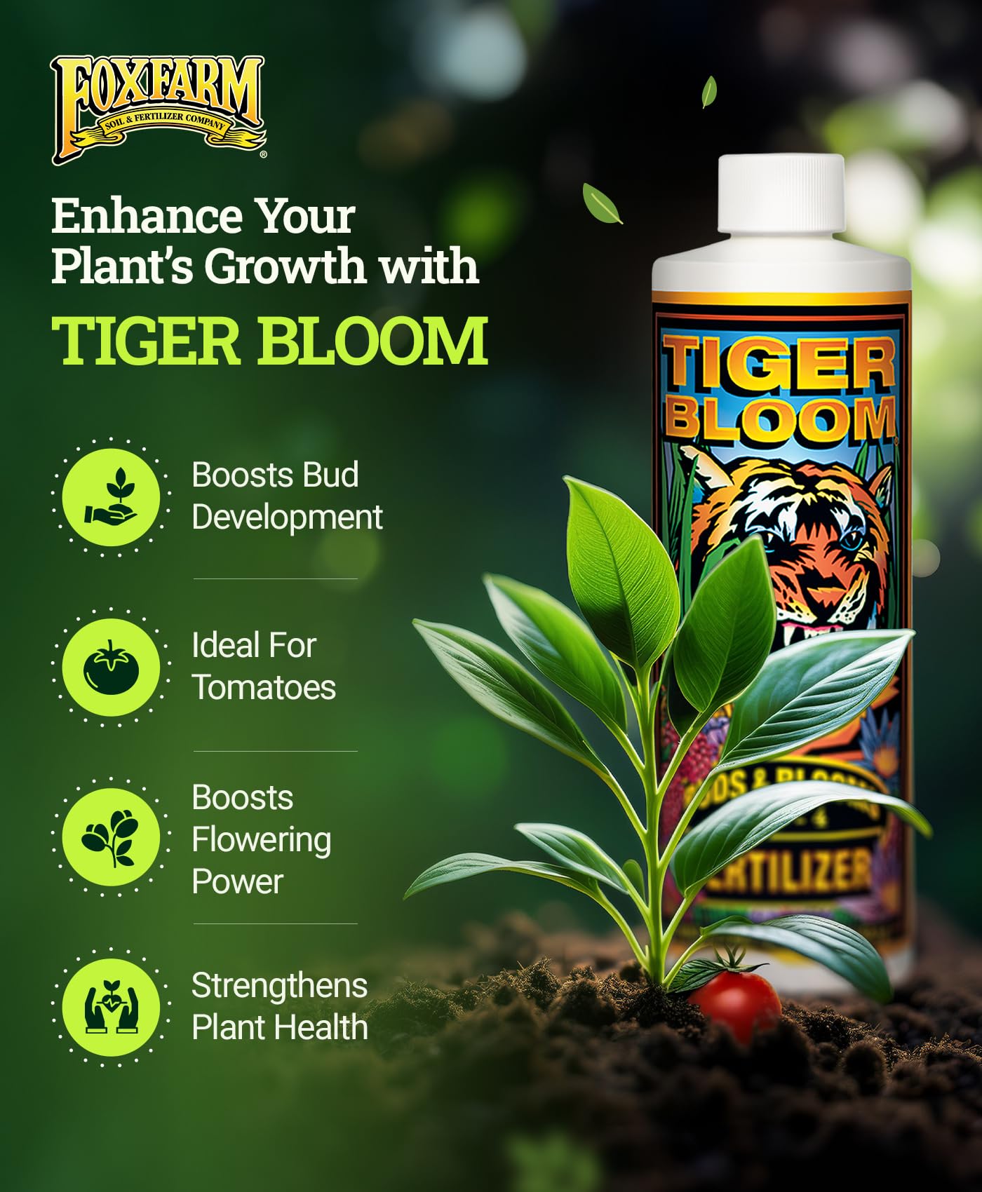 FoxFarm Fertilizer Soil Trio Liquid Nutrient: Tiger Bloom, Grow Big, Big Bloom Gallon Bottles - (Pack of 3-1 Gallon)