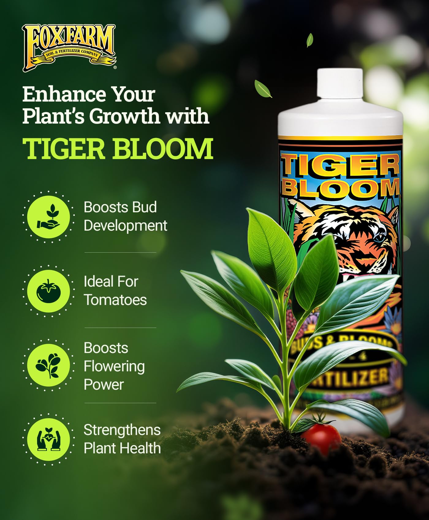 FoxFarm Fertilizer Soil Trio Liquid Nutrient: Tiger Bloom, Grow Big, Big Bloom Gallon Bottles - (Pack of 3-1 Gallon)
