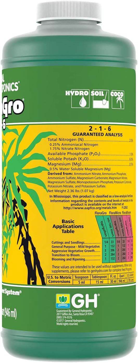 General Hydroponics FloraSeries Nutrients, Bottle and Bundle Options
