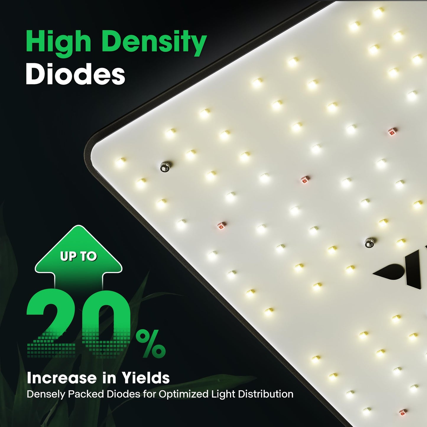 VIVOSUN VS1000 LED Grow Light with Samsung LM301 Diodes & Sosen Driver Dimmable Lights Sunlike Full Spectrum for Indoor Plants Seedling Veg and Bloom Lamps for 2x2/3x3 Tent
