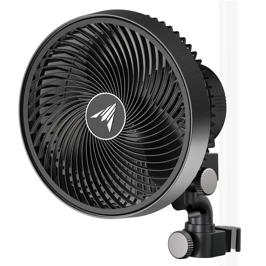 AC Infinity CLOUDRAY S6, Grow Tent Clip Fan 6” with Redesigned Long-Life EC Motor, Custom 10 Dynamic Wind Speeds and 10-Level Oscillation, Weatherproof IP-54, for Hydroponics Circulation Cooling