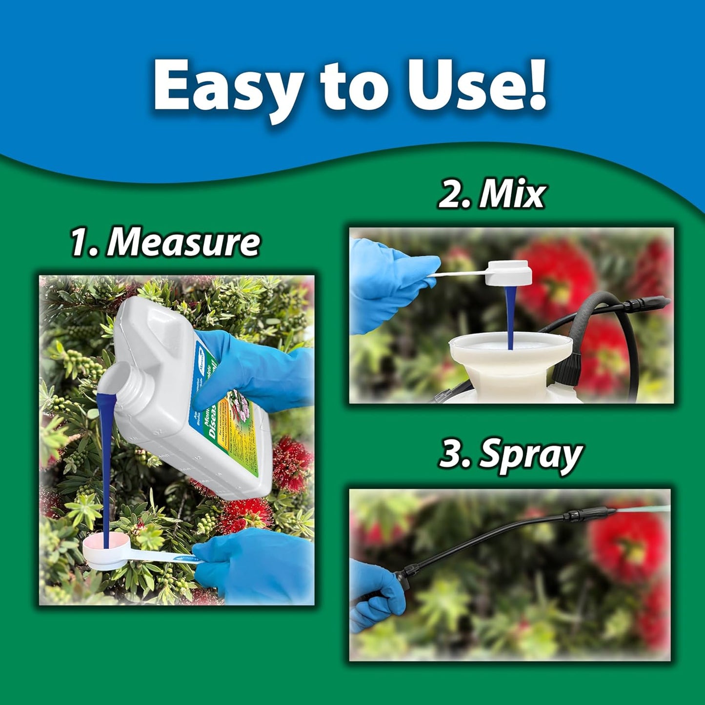 Monterey - Complete Disease Control - Fungicide & Bactericide for Control of Garden & Lawn Diseases, OMRI Listed for Organic Gardening - 1 Pint