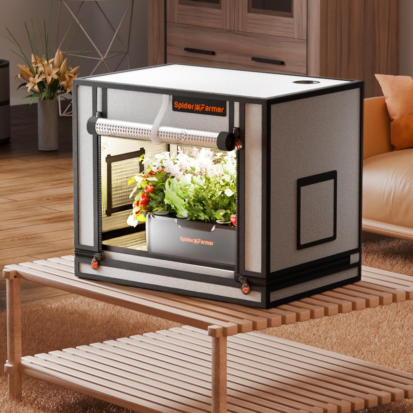 Spider Farmer Small Grow Tent for Aerogarden, SmartG12 Hydroponic Growing System