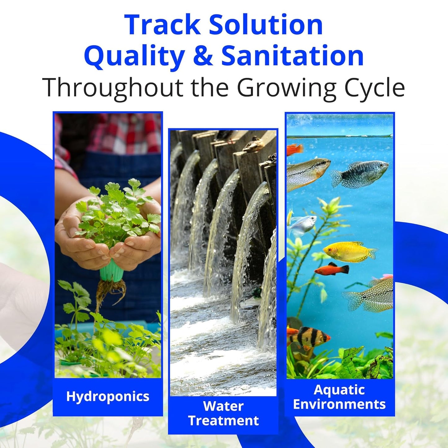Bluelab ORP Meter – Handheld Oxidation-Reduction Potential (ORP) Tester with Backlit Display, Replaceable Probe & 2m Cable for Water Quality Monitoring