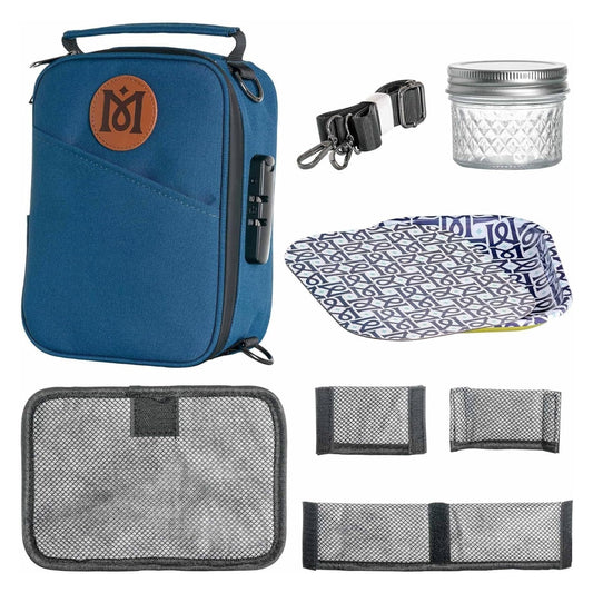 MAGICAL BUTTER Smell-Proof Bag with Combination Lock – Travel Lunch Bag with Tray & Jar – Durable, Portable, Odor-Control Storage Case