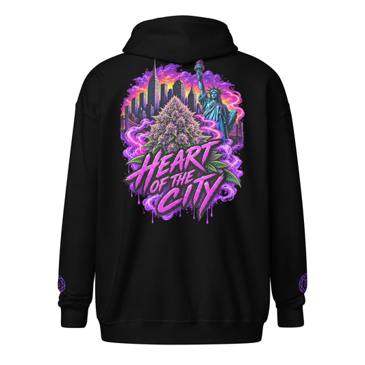Heart of the City Zip Hoodie — back view