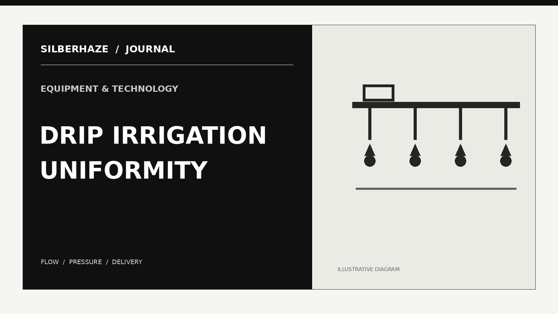 Original Silberhaze diagram of drip irrigation tubing and uniformity