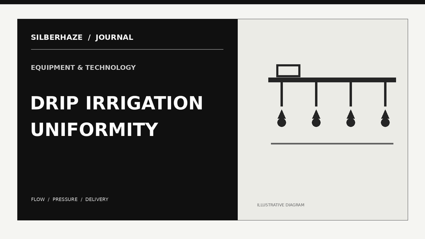 Original Silberhaze diagram of drip irrigation tubing and uniformity