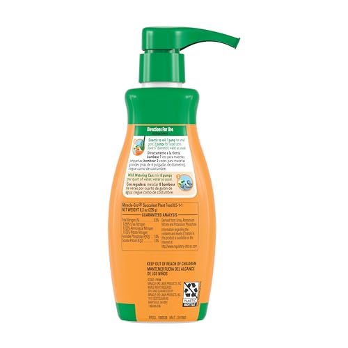 Miracle-Gro Succulent Plant Food, 8 oz., For Succulents including Cacti, Jade, And Aloe