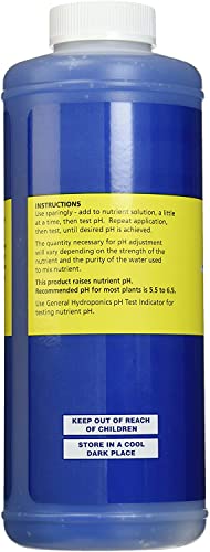 General Hydroponics pH Up and pH Down Liquids - Stabilize Nutrient pH in Hydroponics, 1 qt. Bottles