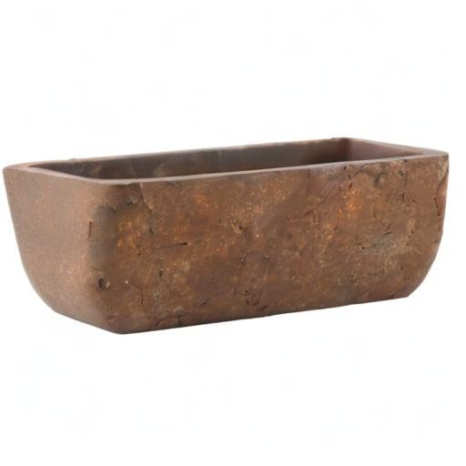 Classic Home and Garden Dakota Rectangular Planter Box w/Drain Plug - Small Succulent Pots for Window Sills & More - Shallow Trough Planter for Indoor Outdoor Use (8” Earth Moss Gray)
