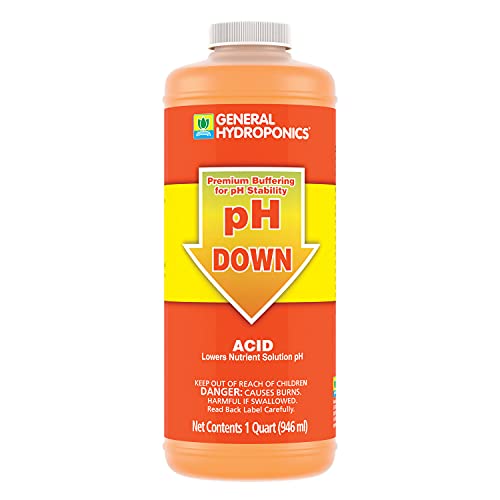 General Hydroponics pH Up and pH Down Liquids - Stabilize Nutrient pH in Hydroponics, 1 qt. Bottles