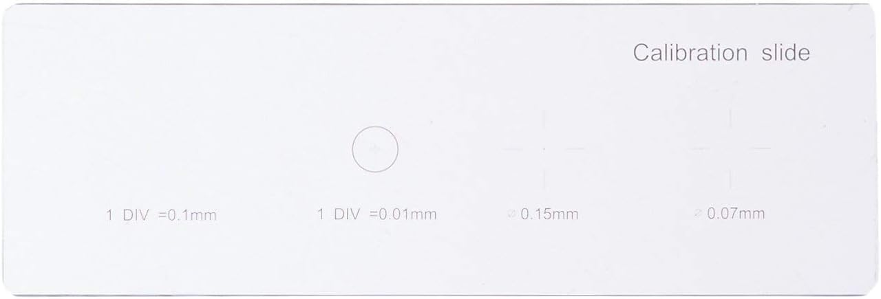 AmScope MR400 Microscope Calibration Slide, Four Graduated Scales, Precision-Ground Glass Construction