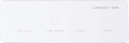AmScope MR400 Microscope Calibration Slide, Four Graduated Scales, Precision-Ground Glass Construction