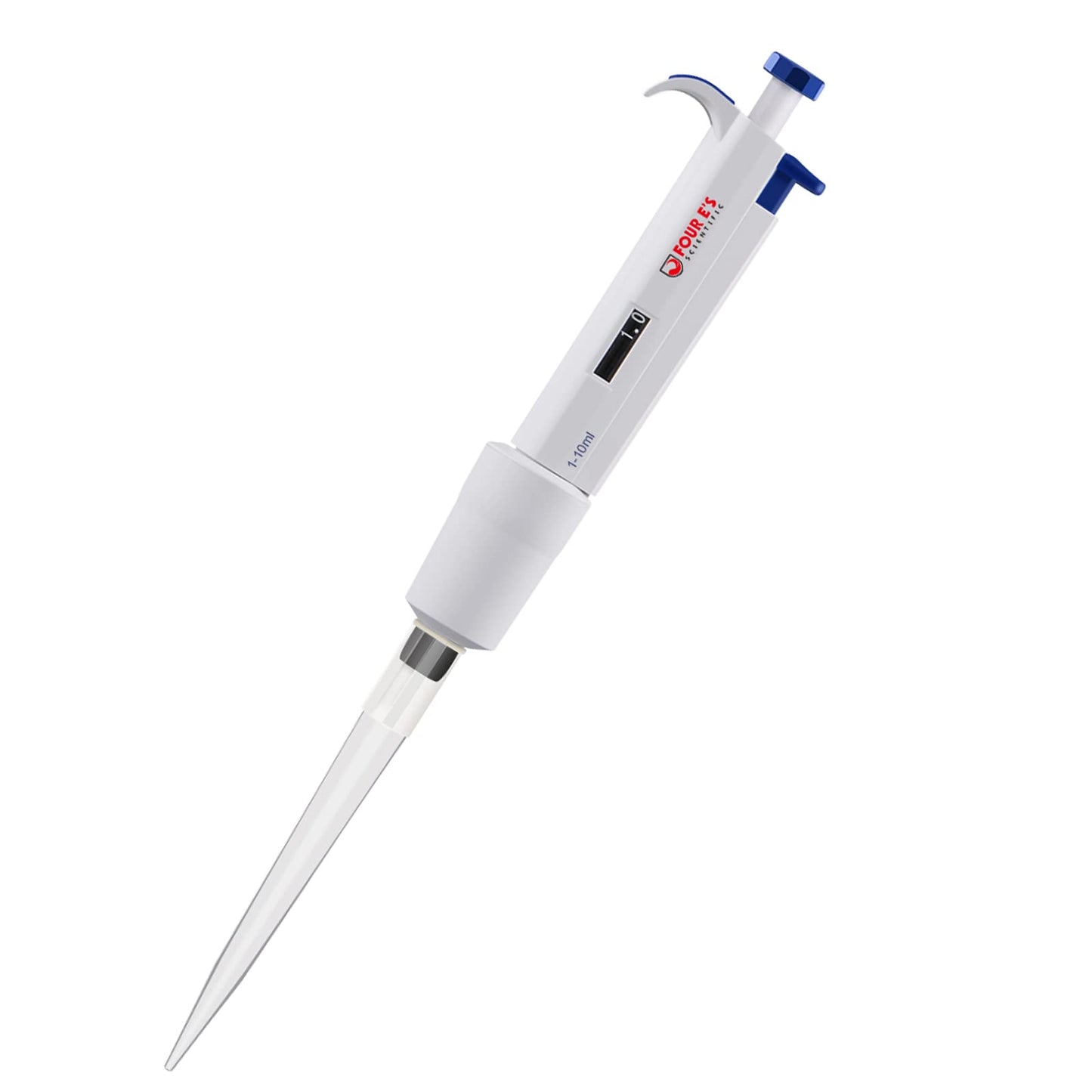 FOUR E'S SCIENTIFIC 100uL-1000uL High-Accurate Single-Channel Manual Adjustable Variable Volume Pipettes