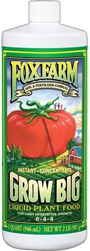 FoxFarm Liquid Nutrient Trio Soil Formula: Big Bloom, Grow Big, Tiger Bloom (Pack of 3-32 oz Bottles)