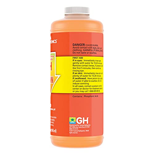 General Hydroponics pH Up and pH Down Liquids - Stabilize Nutrient pH in Hydroponics, 1 qt. Bottles