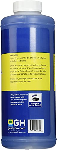 General Hydroponics pH Up and pH Down Liquids - Stabilize Nutrient pH in Hydroponics, 1 qt. Bottles