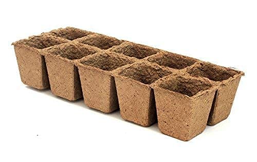 Daniel's Plants 2" Naked Pots | Small Natural Plantable Pots for Herbs Vegetables Tomato Seedlings | OMRI-Listed Biodegradable Pots for Seedlings | Earth Friendly - Peat Free | 24 Pack 2 Inch Round