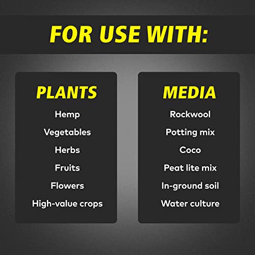 General Hydroponics FloraMicro 5-0-1, Use with FloraBloom & FloraGro For A Tailor-Made Nutrient Mix Ideal for Hydroponics, 1-Quart