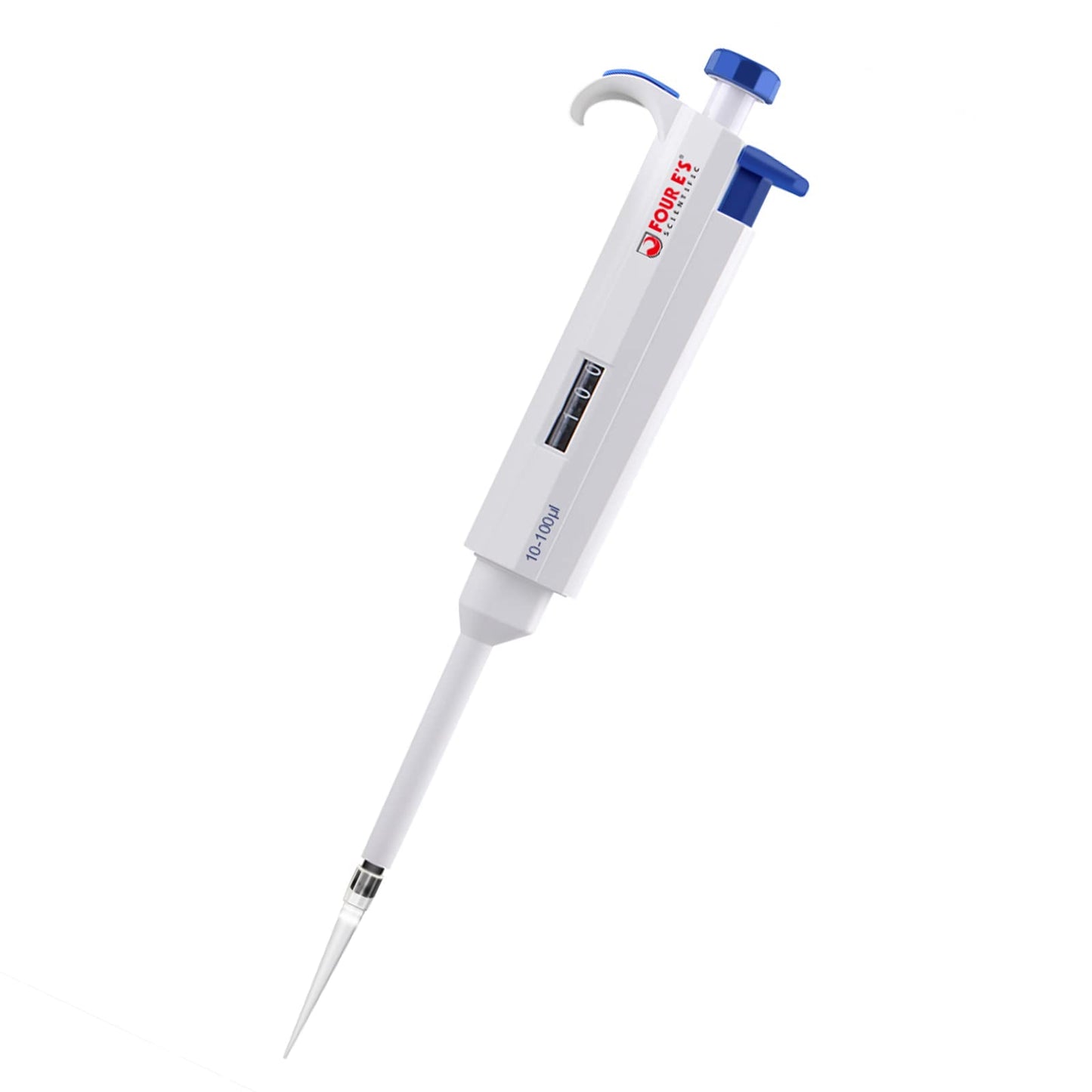 FOUR E'S SCIENTIFIC 100uL-1000uL High-Accurate Single-Channel Manual Adjustable Variable Volume Pipettes