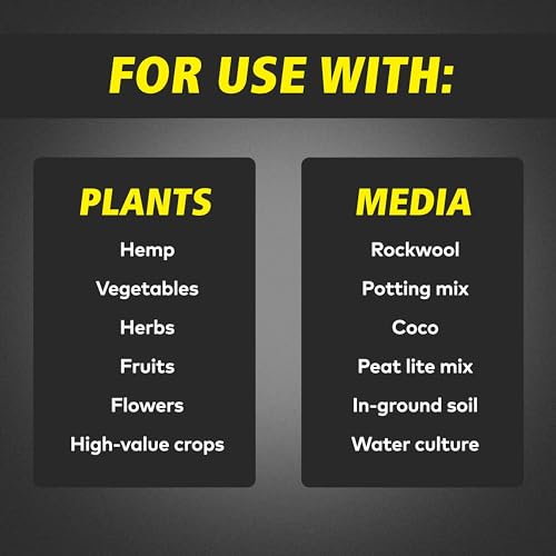 General Hydroponics FloraMicro 5-0-1, Use with FloraBloom & FloraGro For A Tailor-Made Nutrient Mix Ideal for Hydroponics, 1-Quart