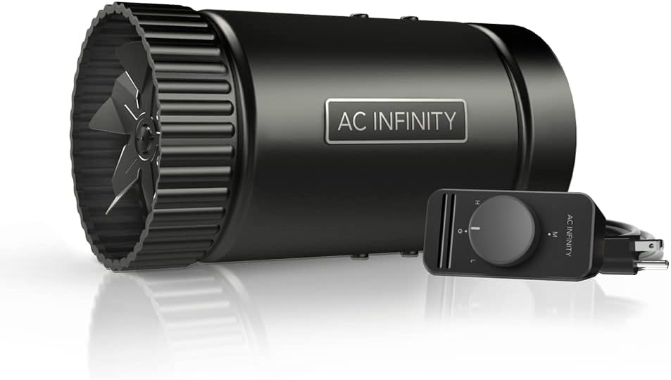 AC Infinity RAXIAL S4, Inline Booster Duct Fan 4” with Speed Controller