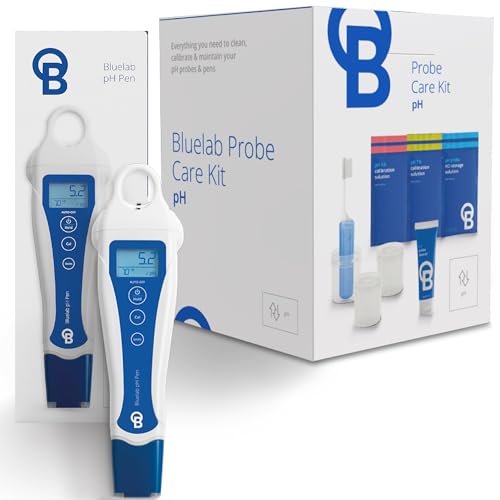 bluelab pH Pen - ± 0.1 pH Accurate, Durable Double Junction Probe, Waterproof & Floats, Auto Temperature Compensation, Easy Calibration - Made in NZ
