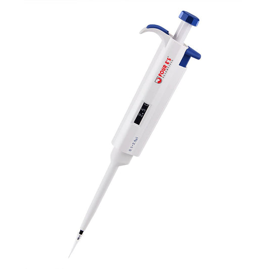 FOUR E'S SCIENTIFIC 100uL-1000uL High-Accurate Single-Channel Manual Adjustable Variable Volume Pipettes
