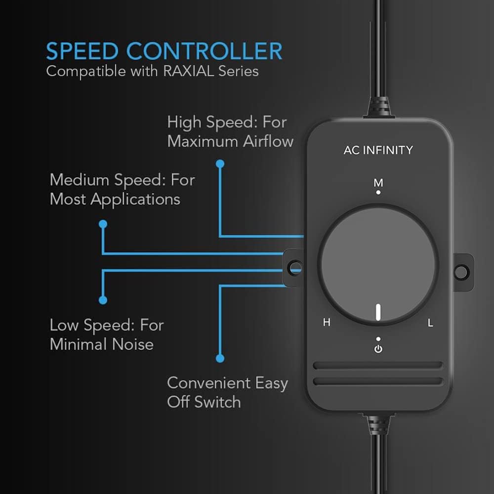 AC Infinity RAXIAL Inline Booster Fans, Multiple Sizes