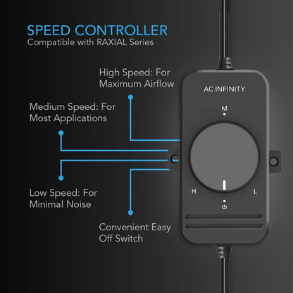 AC Infinity RAXIAL Inline Booster Fans, Multiple Sizes