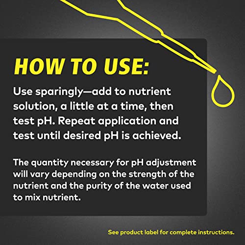 General Hydroponics pH Up and pH Down Liquids - Stabilize Nutrient pH in Hydroponics, 1 qt. Bottles