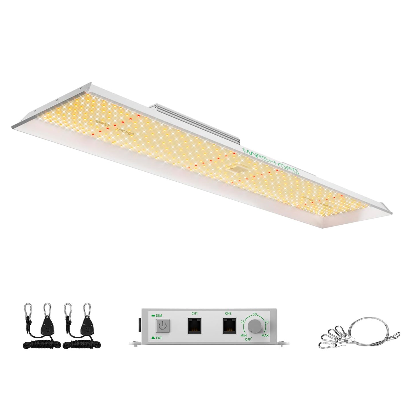 MARS HYDRO TS1000 150W LED Grow Light for Indoor Plants, with Patented Reflector, 5 Levels Dimmable Lights Daisy Chain Full Spectrum Growing Lamps for Seedlings Veg Bloom in 2x2/3x3 Grow Tent