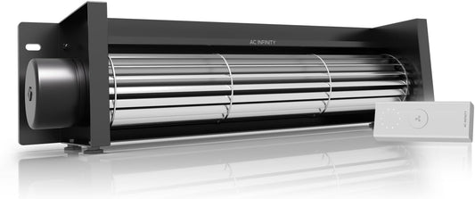 AC Infinity AIRBLAZE S14, Universal Fireplace Blower Fan Kit 14” with Wireless 10-Speed Controller, Compatible with Lennox, Hearth Glo, Majestic, Rotom Fireplaces, for Home Heat Circulation