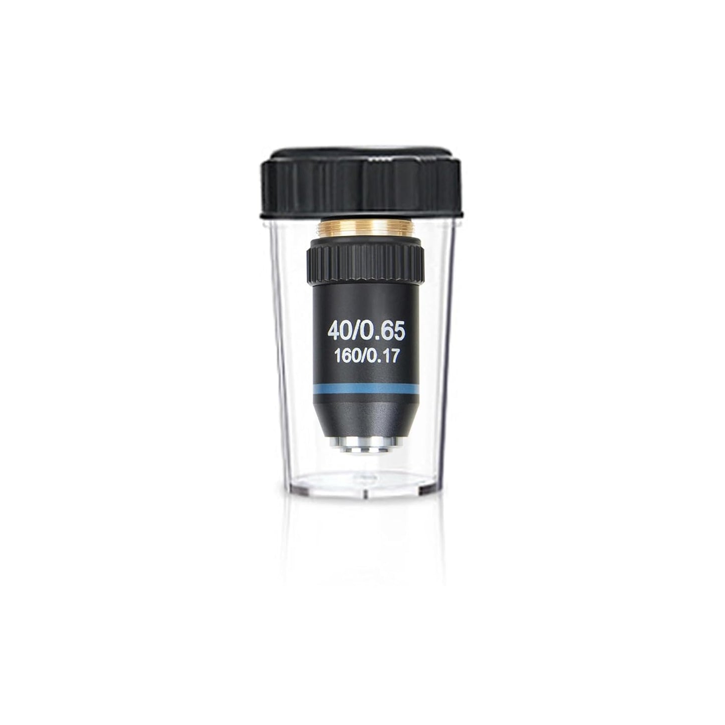 40X Objective Brass Achromatic 195 Objective Lens Clear Standard 20mm Thread Biological Microscope Objective Telescope Accessories