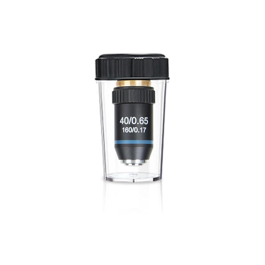 40X Objective Brass Achromatic 195 Objective Lens Clear Standard 20mm Thread Biological Microscope Objective Telescope Accessories