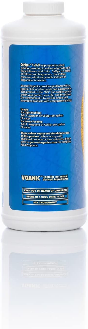 General Hydroponics CaMg+, Calcium Magnesium Supplement, Quart