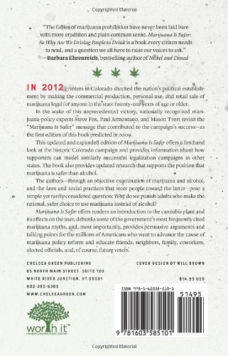 Marijuana is Safer: So Why Are We Driving People to Drink? 2nd Edition