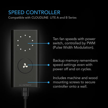 AC Infinity Inline Duct Fans with Controller Options