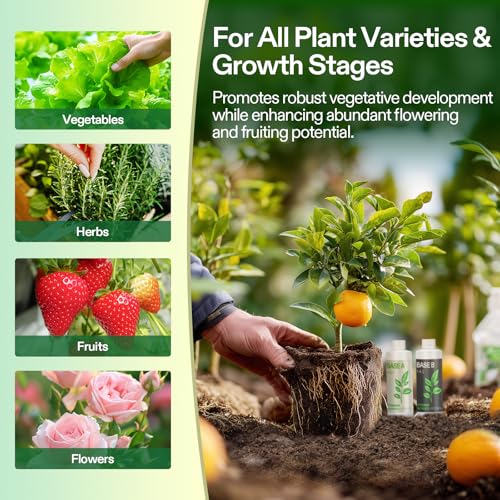 VIVOSUN Base A and B Liquid Nutrients, Size and Pack Options