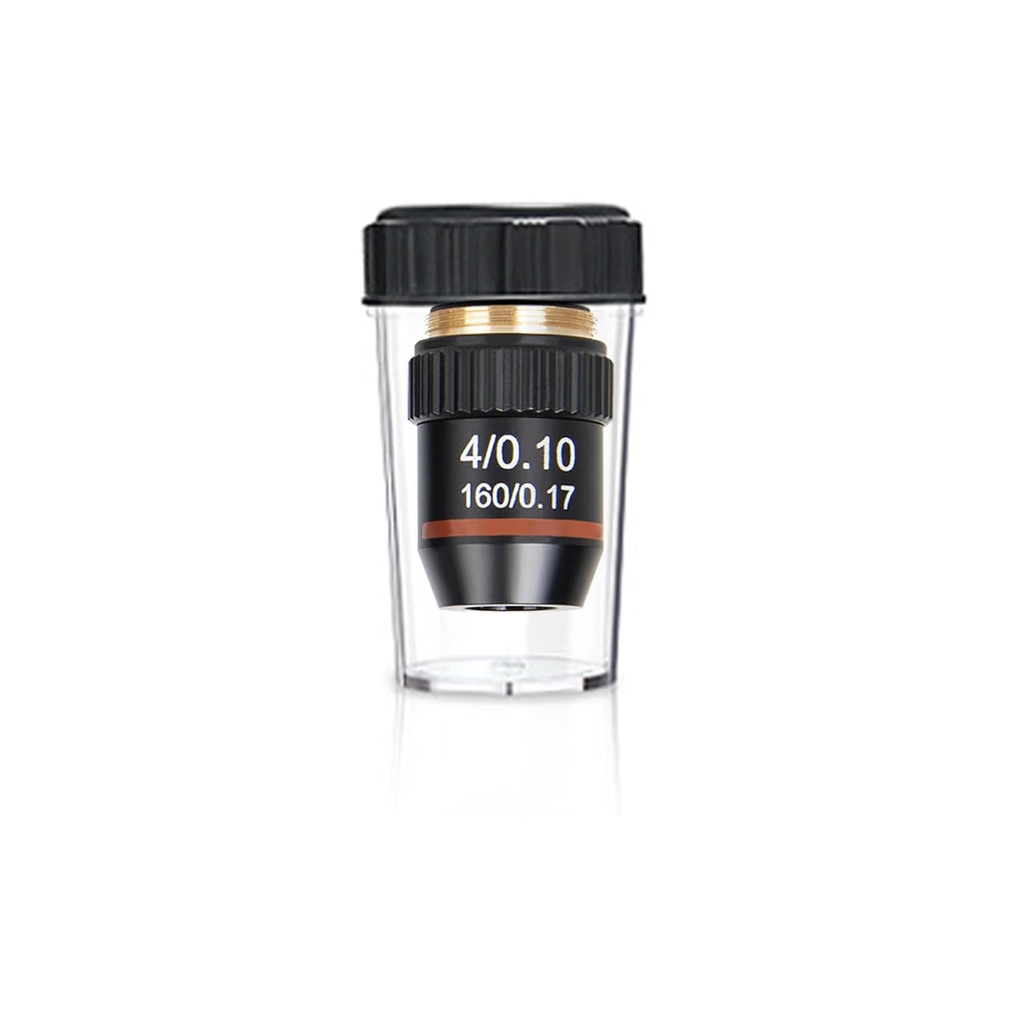 4X Objective Brass Achromatic 195 Objective Lens Clear Standard 20mm Thread Biological Microscope Objective Telescope Accessories